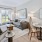 open living room and dining area