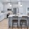 spacious and bright kitchen with island