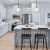 spacious and bright kitchen with island